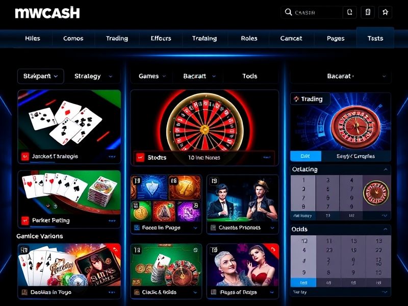 Explore the ultimate resource for online gambling games on MWCash.com. Discover expert strategies, game guides, and exclusive betting opportunities for a secure and thrilling experience.